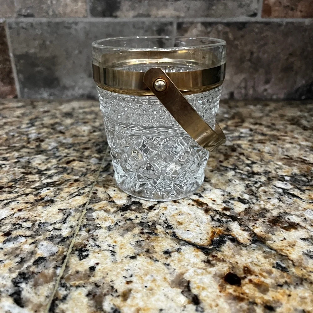 Vintage Wexford Glass Sugar Pail Individual Ice Bucket no chips or scratches